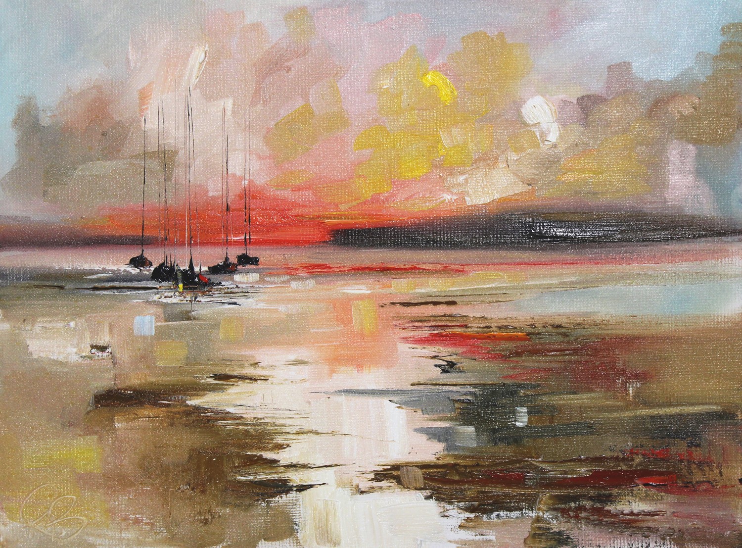 'Homeward as the Sunsets' by artist Rosanne Barr